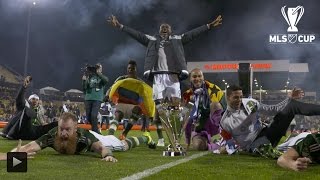 The Portland Timbers celebrate winning the 2015 MLS Cup in Columbus [upl. by Ladonna]