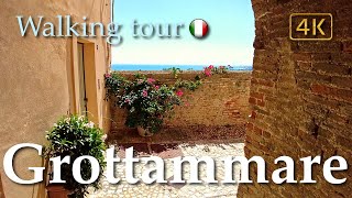 Grottammare Marche  Italy【Walking Tour】History in Subtitles  4K [upl. by Ocirderf818]