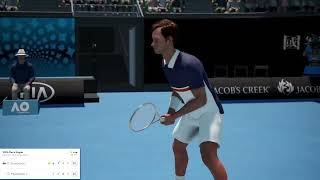 AO Tennis 2 Career Mode Episode 1  PRVI VELIKI TURNIR U KARIJERI ATP 500  Gameplay [upl. by Adaiha]