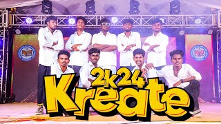 Kreate 2k24  ANNUAL DAY DANCE PERFORMANCE  Kathir college of arts and science  COIMBATORE [upl. by Enileda475]