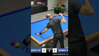 3 Cushion Billiards Trick Shots SEMİH SAYGINER  shorts billiards 당구 bilardo [upl. by Rayburn]