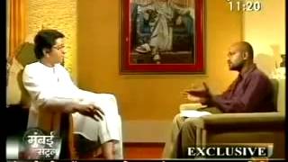 Mr Raj Thackeray interview to NDTV INDIA Sep 30 2009 [upl. by Anyaj]