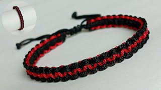 Thread bracelet  how to make macrame bracelets with thread  thread bracelet tutorial [upl. by Ennis513]