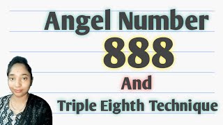 Angel Number 888 Triple Eighth Technique ll universaldikshamadhalani 🥰 [upl. by Floris]