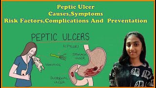 Peptic UlcerCausesSymptomsRisk FactorsComplications And Prevention [upl. by Paucker]