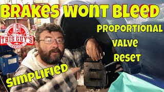 brake proportional valve reset when unable to bleed [upl. by Trinity983]