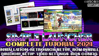 Simple Launcher MultiEmulator Full Setup Guide 2024 simplelauncher retroarch emulator [upl. by Jonis]