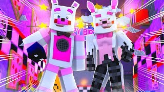 Mangle Visits Funtime Freddys Pizzeria Minecraft FNAF Roleplay [upl. by Swarts]