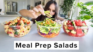 3 easy MEAL PREP salads that stay fresh all week [upl. by Gehman312]