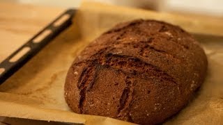 Bauernbrot selber backen  Vollkornbrot  Bauernbrot  gesund lecker bio und einfach zubereitet [upl. by Aetnahc]