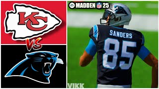 Chiefs vs Panthers Week 12 Simulation Madden 25 Rosters [upl. by Uzial]