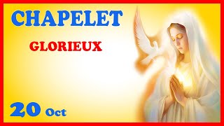 CHAPELET 🙏 Dimanche 20 Oct  Mystères Glorieux [upl. by Suoicserp]