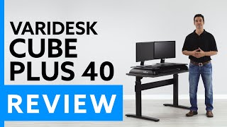 Varidesk Cube Plus® 40 Sit To Stand Converter Review  Rating  Pricing [upl. by Nyrrat]