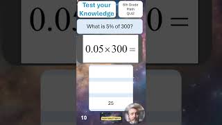 Test Your Knowledge  6 grade math Quiz 10 math maths generalknowledge [upl. by Aihtela788]