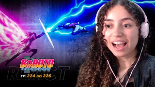 Combate entre amigas🤜🏻🤛🏻 BORUTO  Ep 224 225 e 226 react [upl. by Wall]