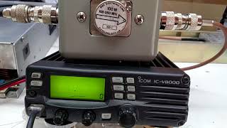 ICOM IC V8000 testes de transmissão [upl. by Ardnuhs]