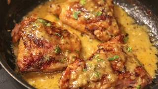 Creamy Smothered Chicken Thighs [upl. by Nikral270]