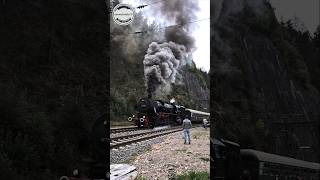 Dampfzug mit Eund Diesellok im Schlepptau eisenbahn dampflok [upl. by Nwad]