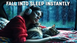 Sleep In Cozy Car with Rain sounds in Forest at Night  Best Rain Sounds For Sleeping [upl. by Enelyam195]