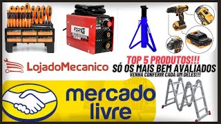 MERCADO LIVRE E LOJA MECÂNICO 5 PRODUTOS MAIS VENDIDOS  VAMOS COMPARAR PREÇOS E COMENTÁRIOS EM 2024 [upl. by Cicily714]