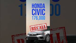 ⚠️Honda Civic 20222024 RECALL  Steering Rack Issue Act Now for Your Safety 🚗 [upl. by Eyaf825]