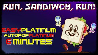 RUN SANDWICH RUN  Trophy Guide  Easy Platinum  20 Trophies  AUTOPOP PLATINUM PS4PS5 [upl. by Doerrer]