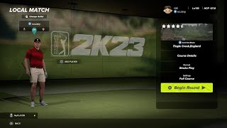 PGA 2K23 Performance mode graphics test PS5 Pro TIngle Creek [upl. by Brenk]