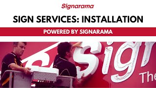 Signarama  The Experts in Sign Installation [upl. by Inalaehon]