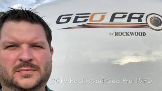 Brand New 2019 Rockwood Geo Pro 19FD Forest River Dodd RV Walk Around Tour Richmond RV Show Off Road [upl. by Ihana]