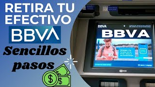 Como retirar dinero en cajero bbva Bancomer [upl. by Garett313]