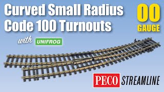 PECO Streamline OOHO Code 100 Curved Turnouts Small Radius [upl. by Healion]