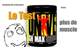 Test complement alimentaire  précurseur GH MAX Universal Nutrition [upl. by Kurys]