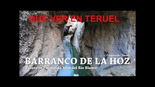 EL BARRANCO DE LA HOZ EN CALOMARDE DESDE EL AIRE TERUEL [upl. by Caresse]