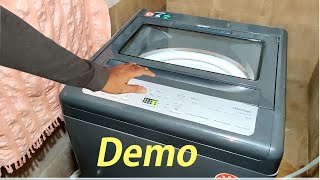 Whirlpool Top Load Washing Machine Demo  How To Use Whirlpool Fully Automatic Washing Machine [upl. by Ayanal]