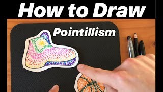 How to Draw Using Pointillism 🙌 Easy Art Project For Kids to TRY  dot art diy  Mr Schuette [upl. by Adaminah]