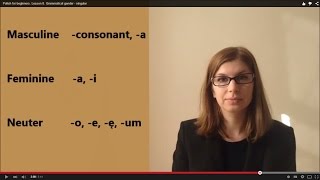 Polish for beginners Lesson 8 On ona ono grammatical gender  singular [upl. by Deehsar]