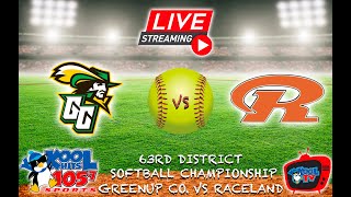 Raceland vs Greenup County Softball  KHSAA Softball  63rd District Tour  LIVE  Kool TV  52524 [upl. by Navi613]