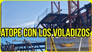 🔴OBRAS CAMP NOU 21 de Octubre⚠️Día con muchos trabajos en los voladizos [upl. by Reidar989]