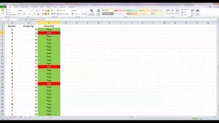 How To Use Basic Conditional Formatting with an IF Statement in Excel 2010 [upl. by Leonanie]