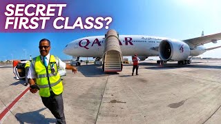 ALONE in Qatar Airways SECRET First Class [upl. by Alvy]