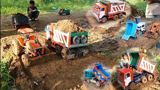 Build highways RC Tractor Kubota Kamaz Nissan 00 Nissan 95 Hino700 Construction Rural [upl. by Llerruj]