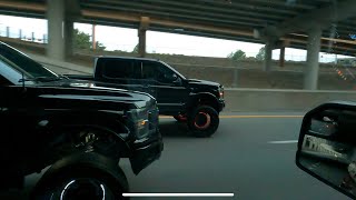 Lifted Trucks Take Over Dallas Freeway [upl. by Akena442]