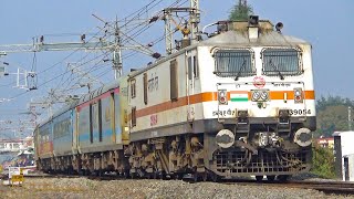 Bengaluru Chennai Central Shatabdi Express train entered amp exit through a curve  Southern Railway [upl. by Rech]