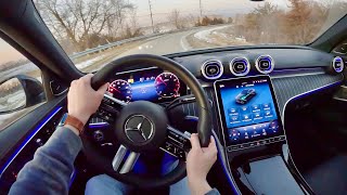 2022 MercedesBenz C300 4MATIC Sedan  POV Review [upl. by Aicekal618]