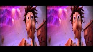 3D TV Cloudy with a Chance of Meatballs 3D Trailer in Stereoscopic 3D 1080p TRU3D [upl. by Maurreen]