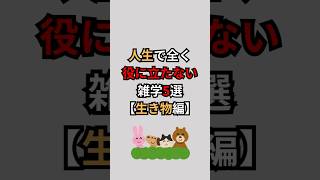 【雑学】人生で全く役に立たない雑学5選【生き物編】 [upl. by Yrocej341]