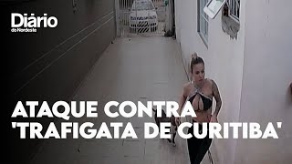 Tentativa de homicídio contra Trafigata de Curitiba é flagrada por câmeras de segurança [upl. by Arty304]