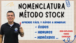 NOMENCLATURA METODO STOCK OXIDOS HIDRUROS E HIDROXIDOS METODO STOK PARA COMPUESTOS INORGANICOS [upl. by Lira]