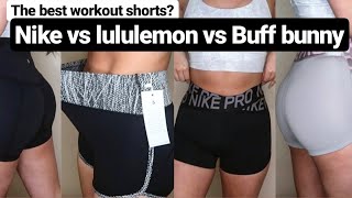 BEST WORKOUT SHORTS BUFF BUNNY NIKE  LULULEMON [upl. by Llennoj]