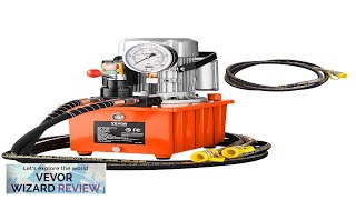 VEVOR Electric Hydraulic Pump 10000 PSI 750W 110V 488 in³8L Capacity Double Review [upl. by Dardani]